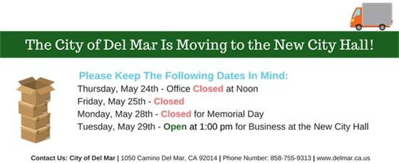 The City will be closed Memorial Day Weekend