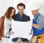 people looking at plans