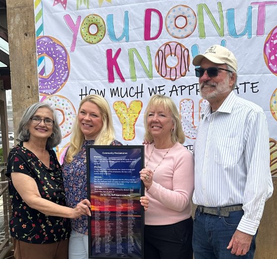 community members host appreciation event for city staff