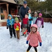 snow at st peters church
