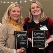 officials at award ceremony