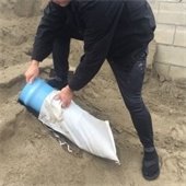 sandbag filling
