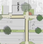 14th Street intersection rendering
