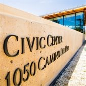 Civic Center monument sign