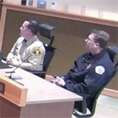 Sheriff's Captain Shane Watts and Fire Chief Josh Gordon