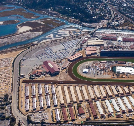 aerial view of Jimmy Durante Boulevard