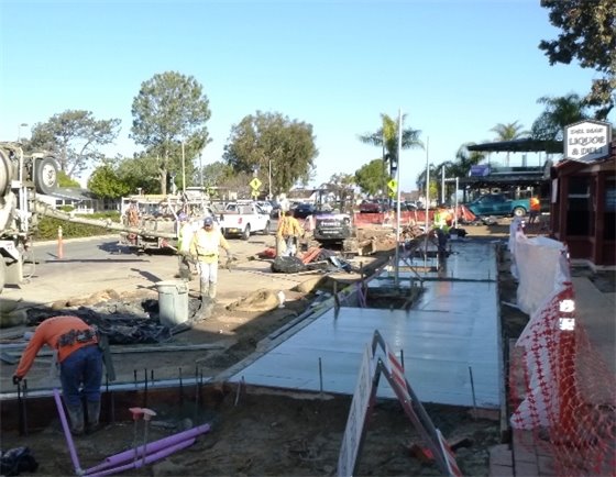 new sidewalk at 12th street