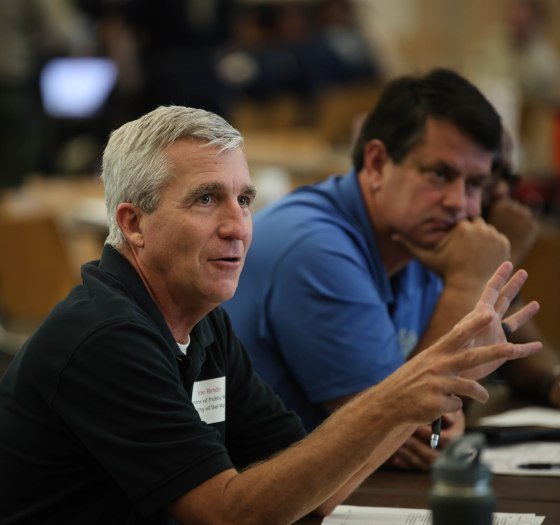 Joe Bride participates in preparedness discussion