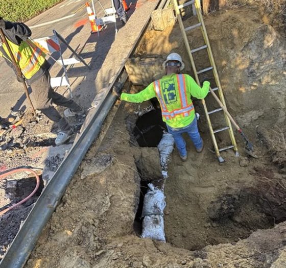 San Dieguito Drive emergency repair 