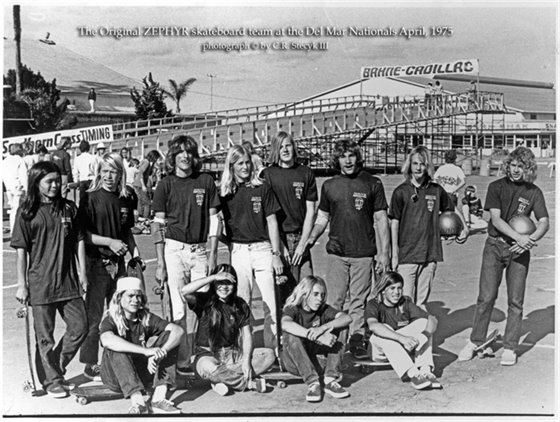 Z Boys team at Del Mar Nationals skateboarding contest