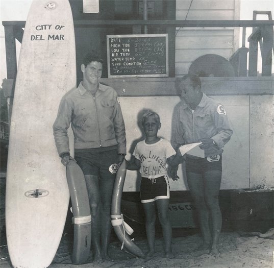 Former Lifeguard Capt. Gardner Stevens and Jr LG