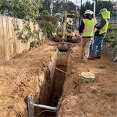 Trenching on Hoska Alley
