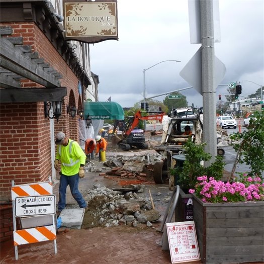 Demolition on 1400 block of west Camino del Mar