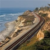 Railway on bluff