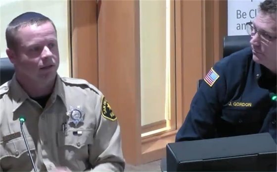 Lt. Mike Davis and Chief Josh Gordon