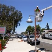 streetlight installation at 1200 block