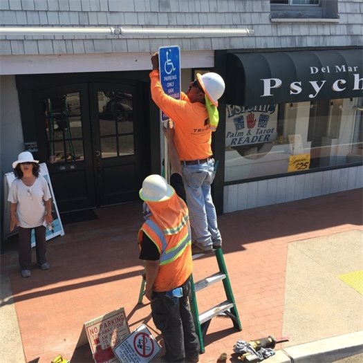 sign installation