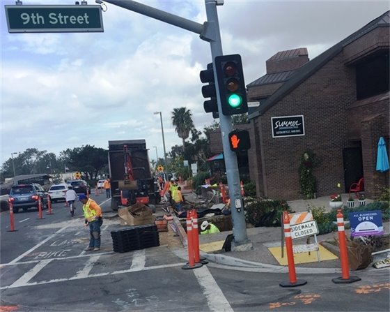 Silva Cell construction at 9th Street