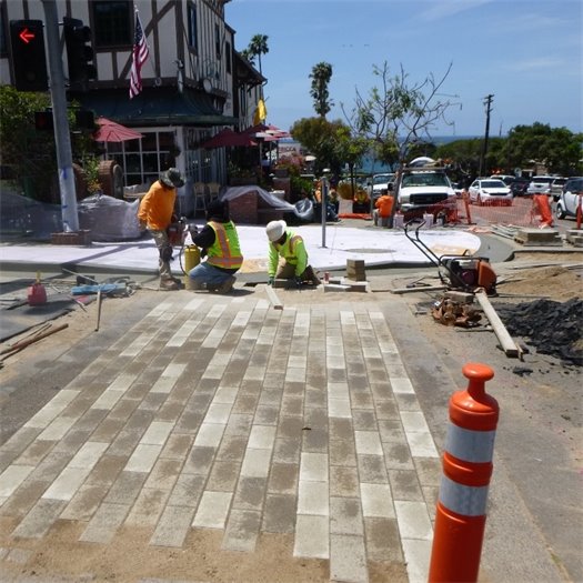 New crosswalk at 15th Street