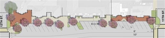 new sidewalk at 12th street