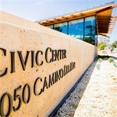 Civic Center monument sign