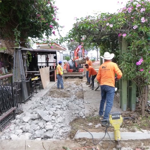 Demolition on 1100 block
