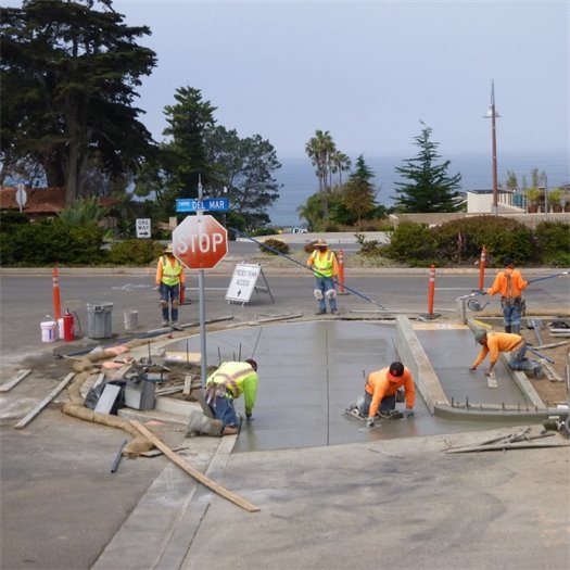 New sidewalks on the 1000 block