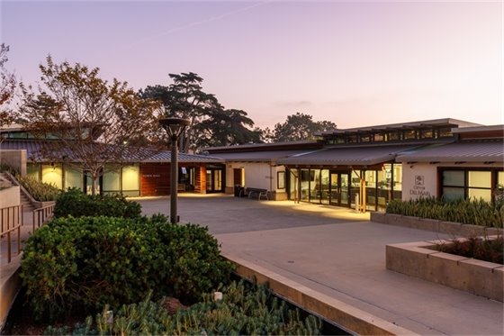 Del Mar Civic Center at sundown