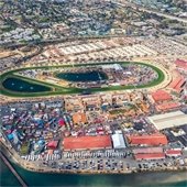 aerial image of fairgrounds