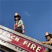 Mayor Tracy Martinez at Fire Ops 101 training