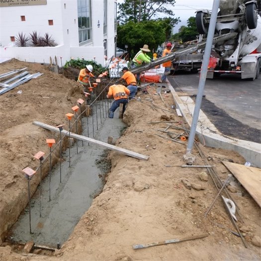 footing at 12th street