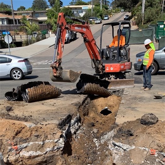 corrugated metal pipe removal