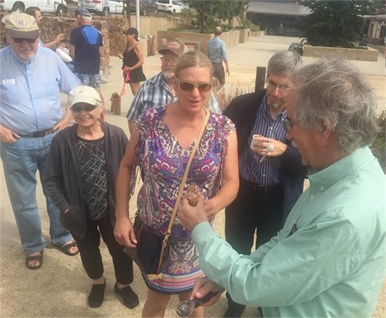 Mayor Dave Druker at ice cream social