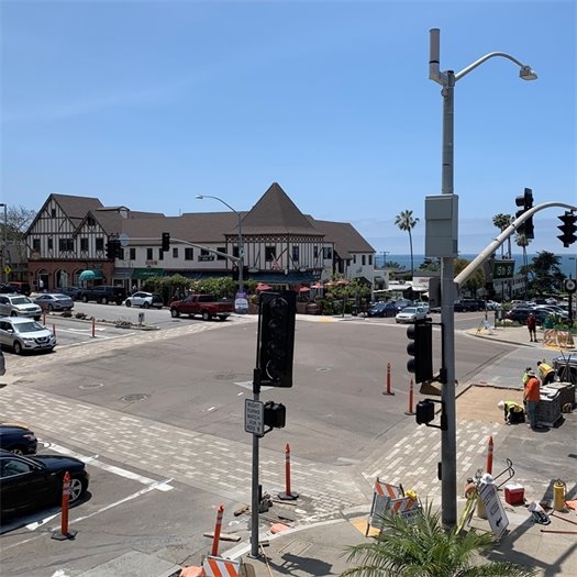 Sidewalk treatment on west 1200 block