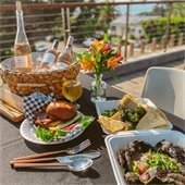 dine on the deck spread