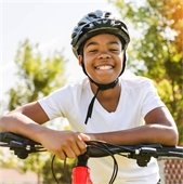 kid on bike