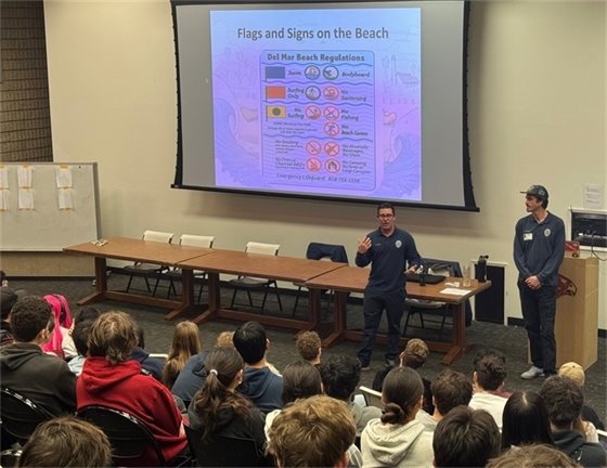 lifeguard presentation at TP High School