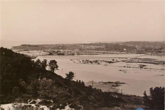 Flooded San Dieguito River valley. 