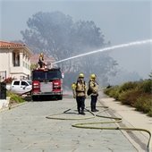 Del Mar crews at Torrey Pines extension fire June 2024